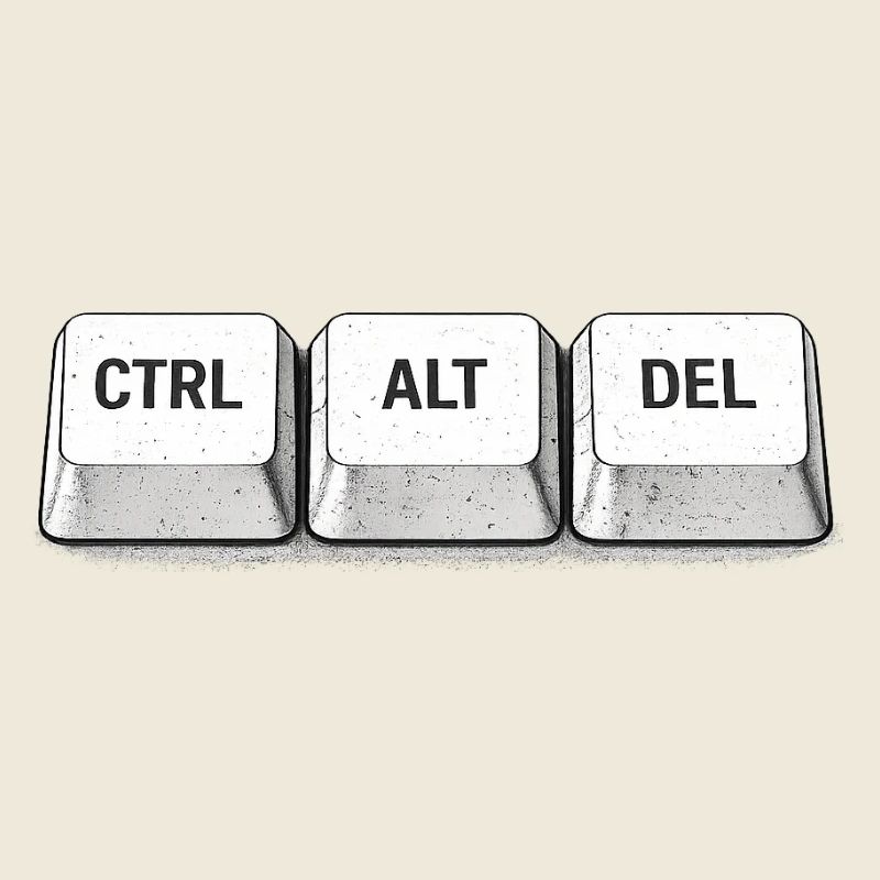 CTRL ALT DEL – Classic Nerd Keyboard Shirt