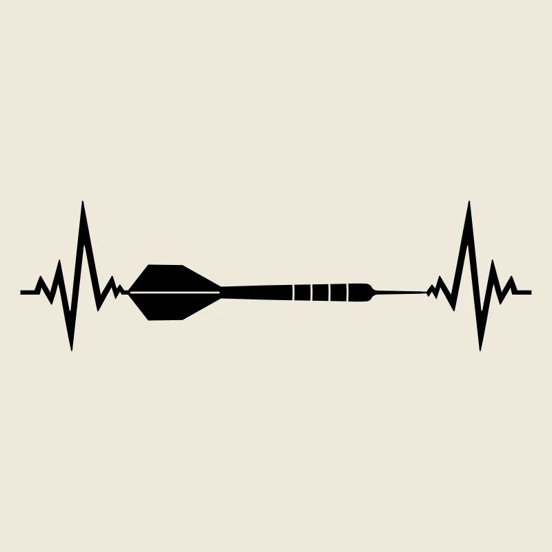 cool frequency heartbeat pulse logo text play there