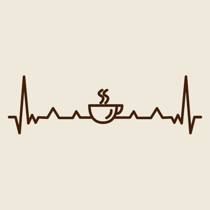 Coffee Pulse Heartbeat Pattern