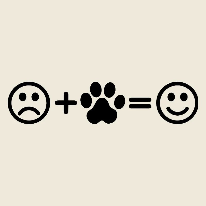 Smiley de patte de chien