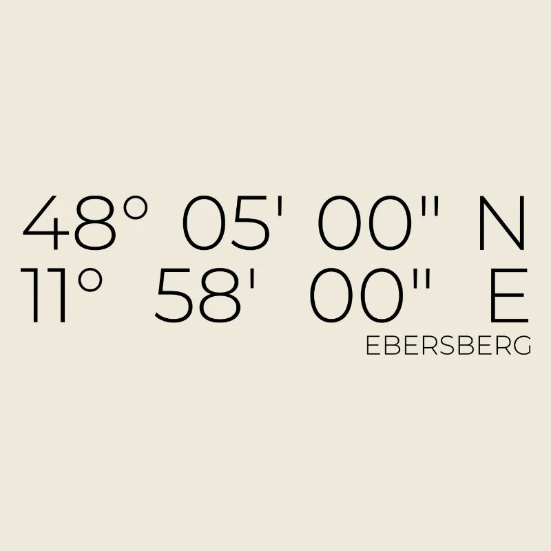 Coordinates Ebersberg, Bavaria