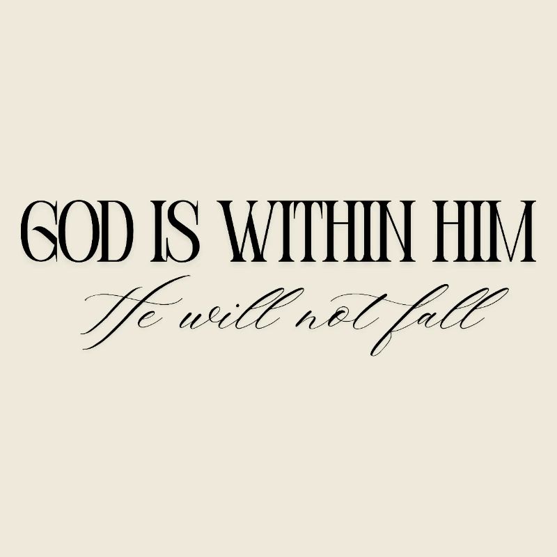 God is within him – Psalm 46:5 Bible Verses