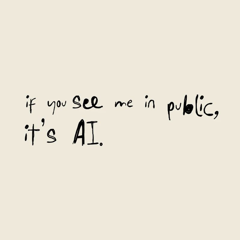 If You See Me It's AI Typo Saying