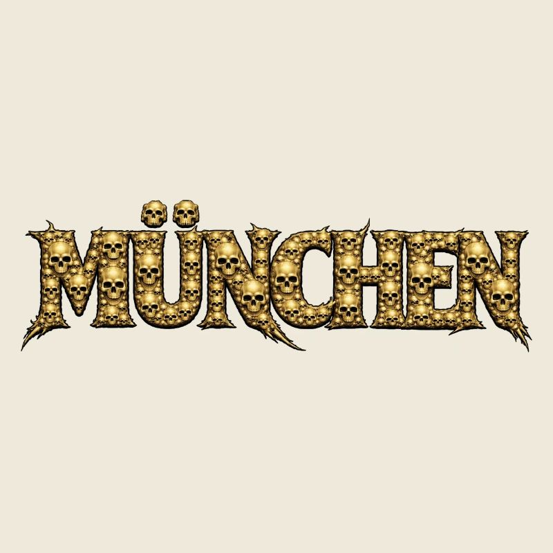 Golden Skull Letters Munich