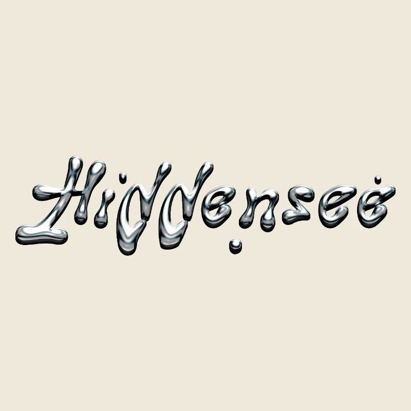 Hiddensee chrome Schriftzug