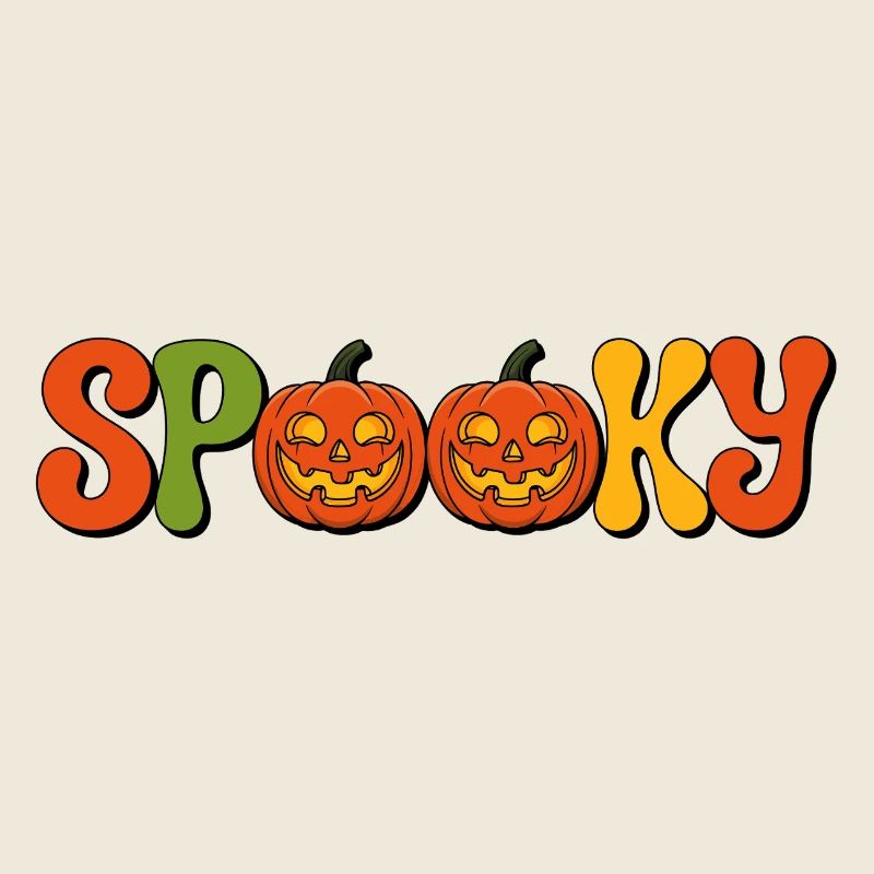 Spooky Pumpkin Lettering