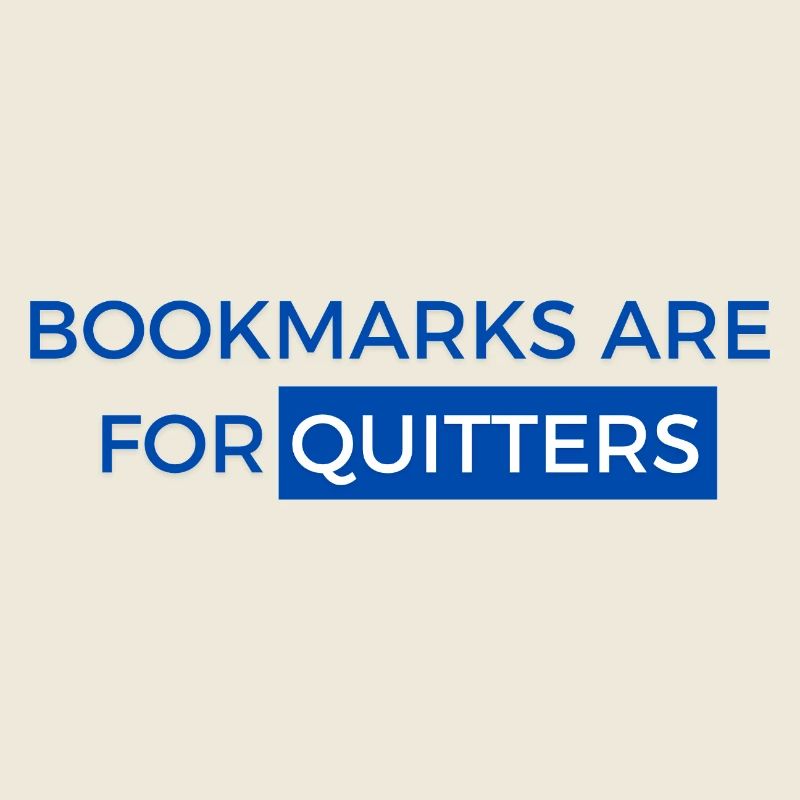 Bookmarks are for posters! Book Design