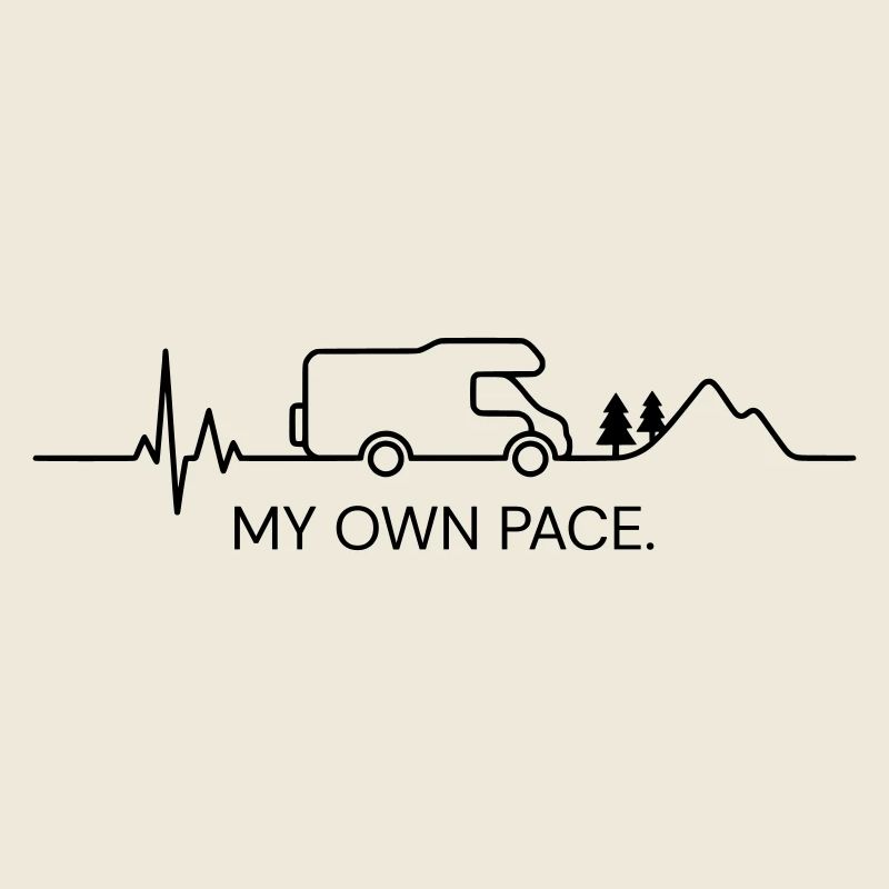 MY OWN PACE.  (ECG - color customizable)