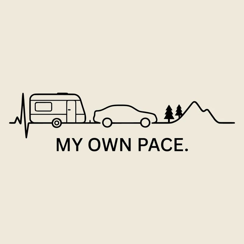 MY OWN PACE. (Caravan - ECG - color customizable)