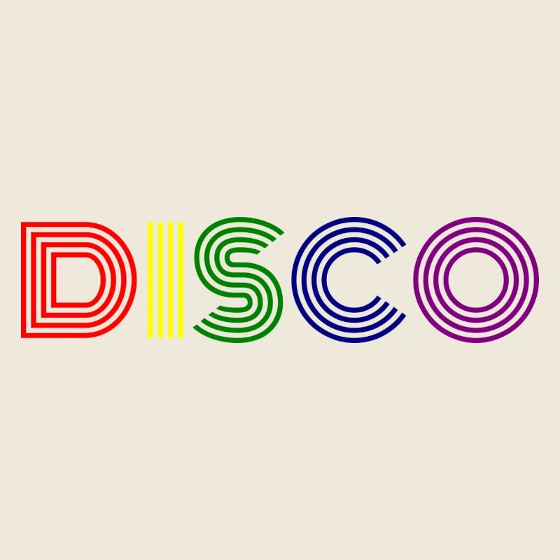 Disco Neon Stripes Rétro