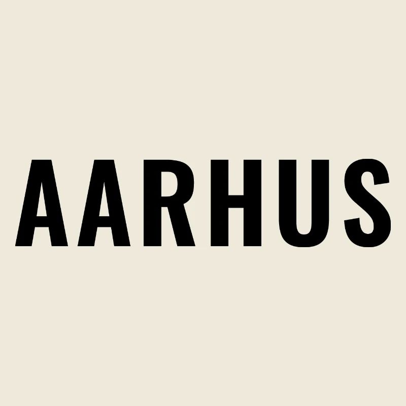 Aarhus Danemark Typographie minimale