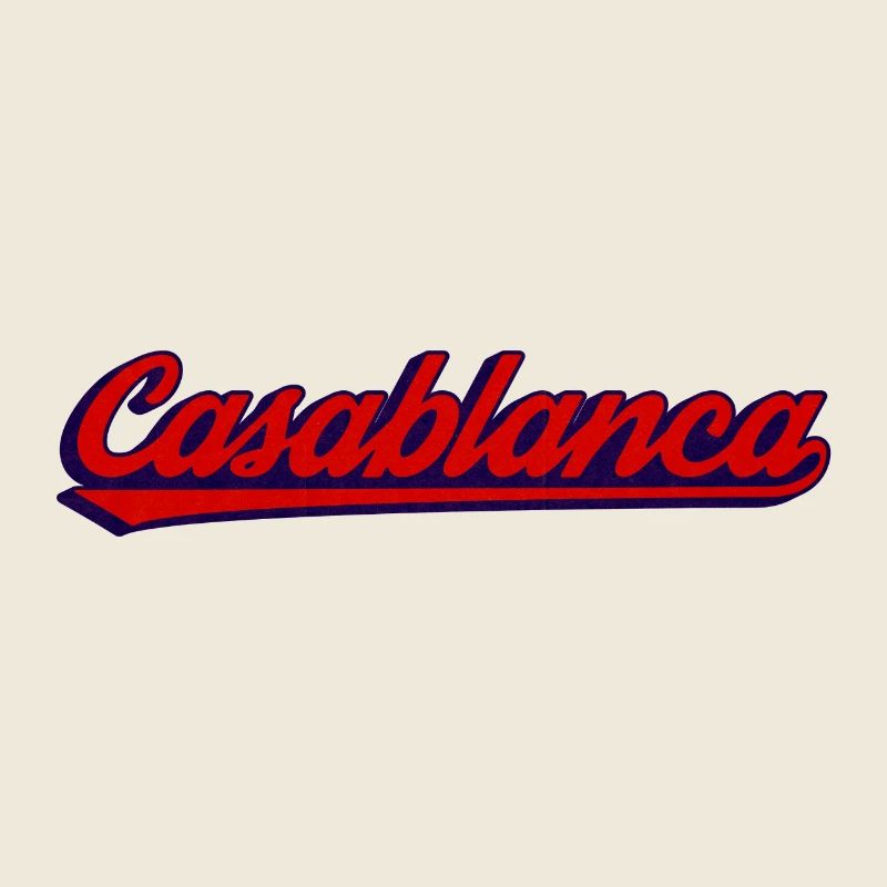 Neon Retro Script in Casablanca Vibe