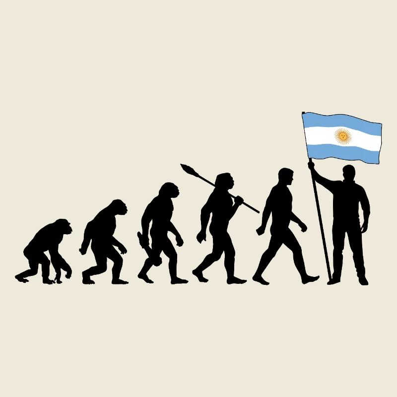 Evolution - Flagge Argentinien - Nation