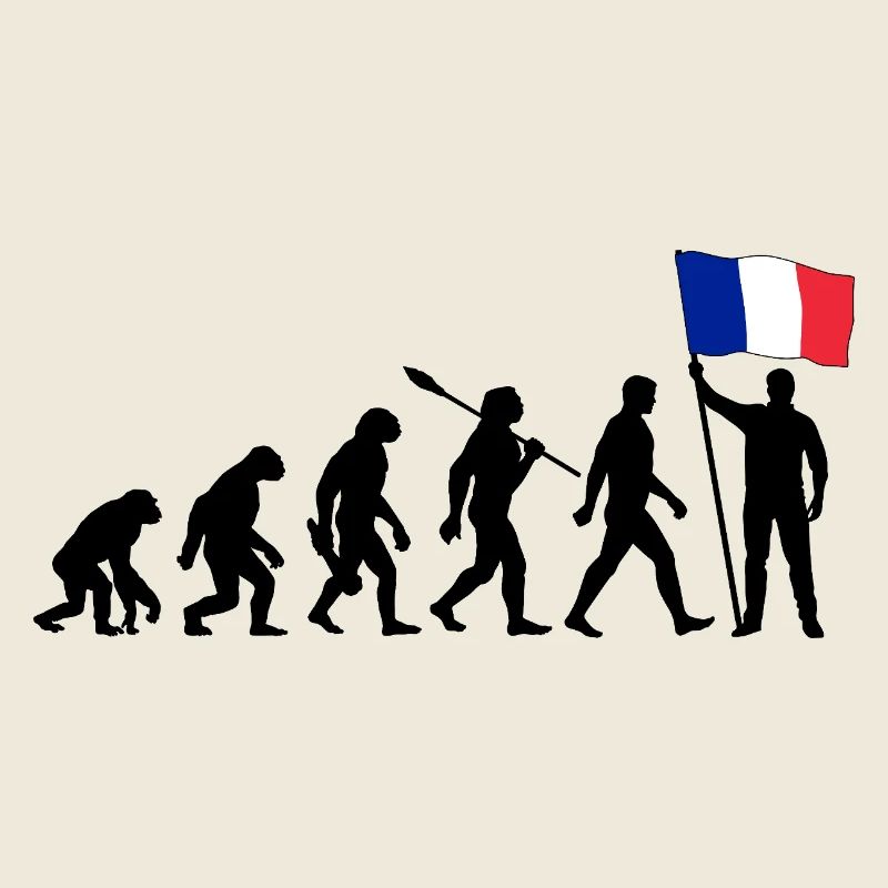 Frankreich - Evolution - Flagge - Nation