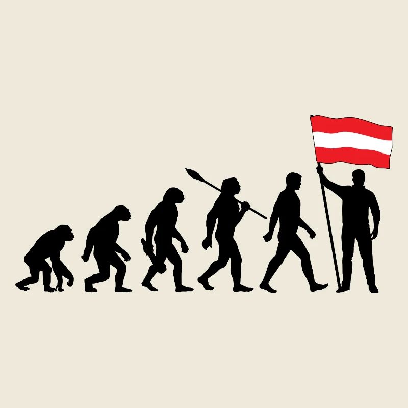 Osterreich - Evolution - Flagge - Nation