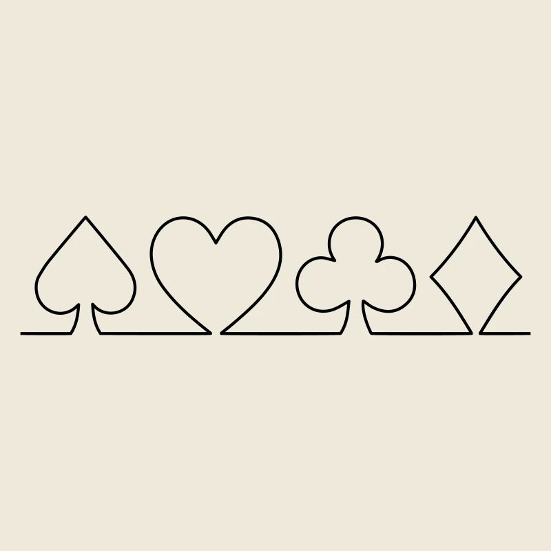 Minimalistisches Karten-Design | einfarbig