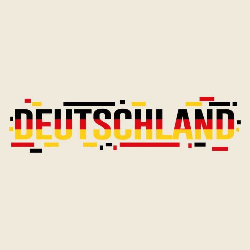 GERMANY – Glitch Flag Style Typography