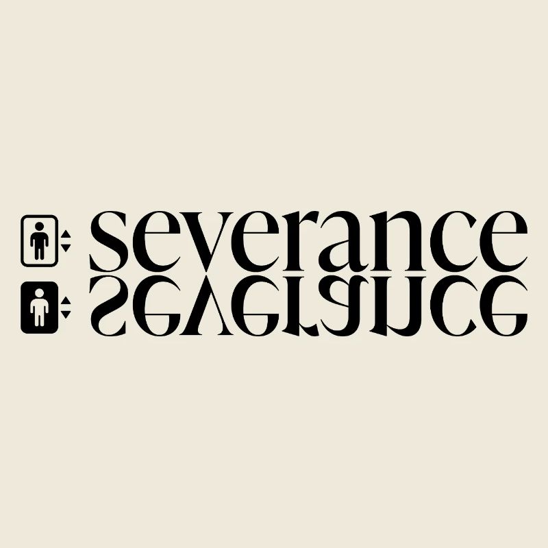 Severance Typo Print with Elevator