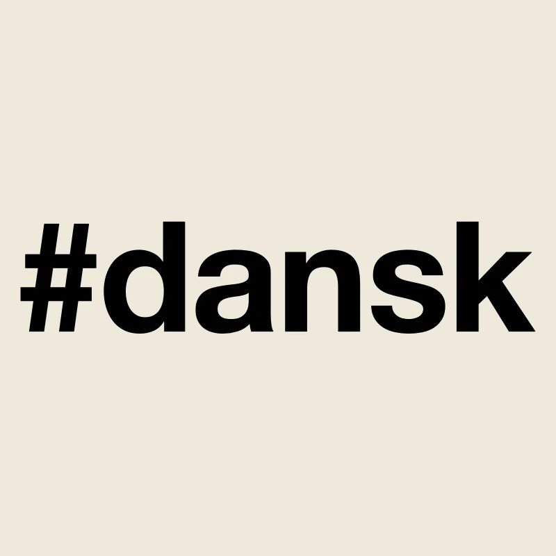 DANSK Hashtag danois Danemark