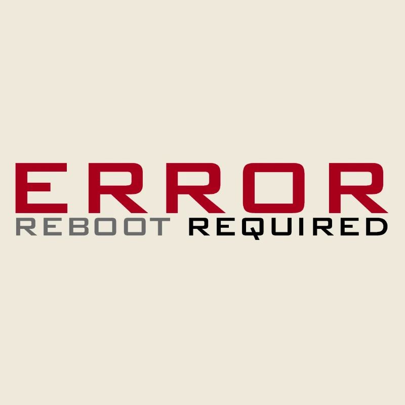 Error: Reboot required