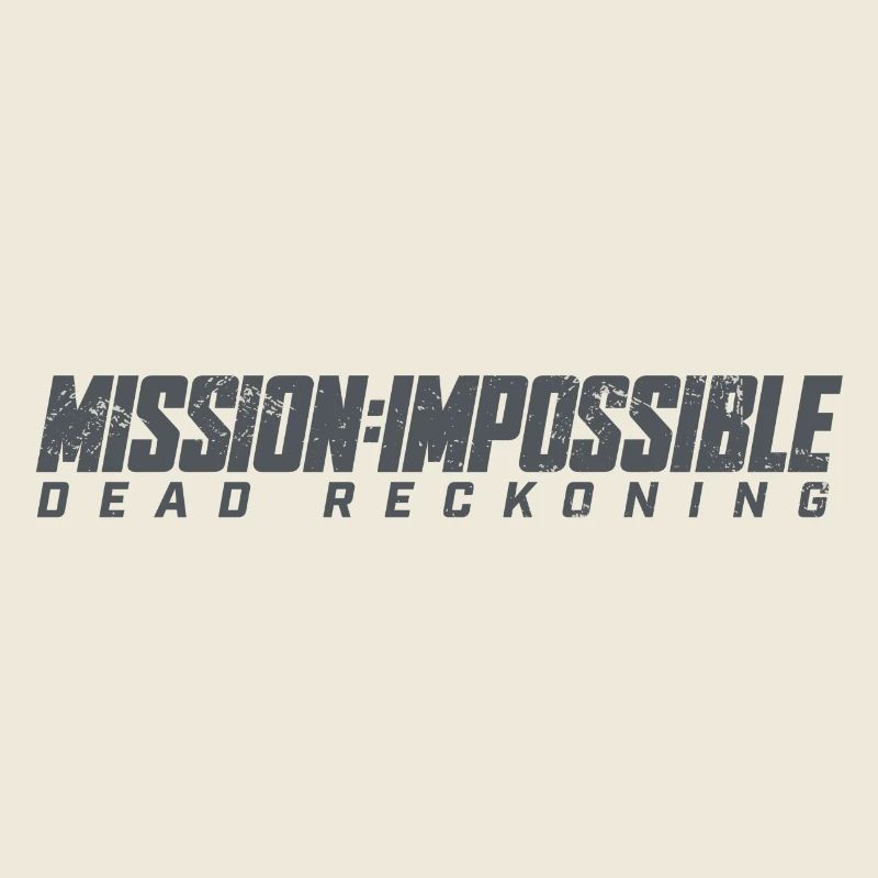 Mission Impossible Dead Reckoning Logo In Schwarz
