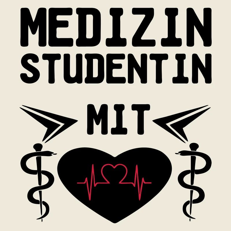Medizinstudentin mit Herz Geschenk