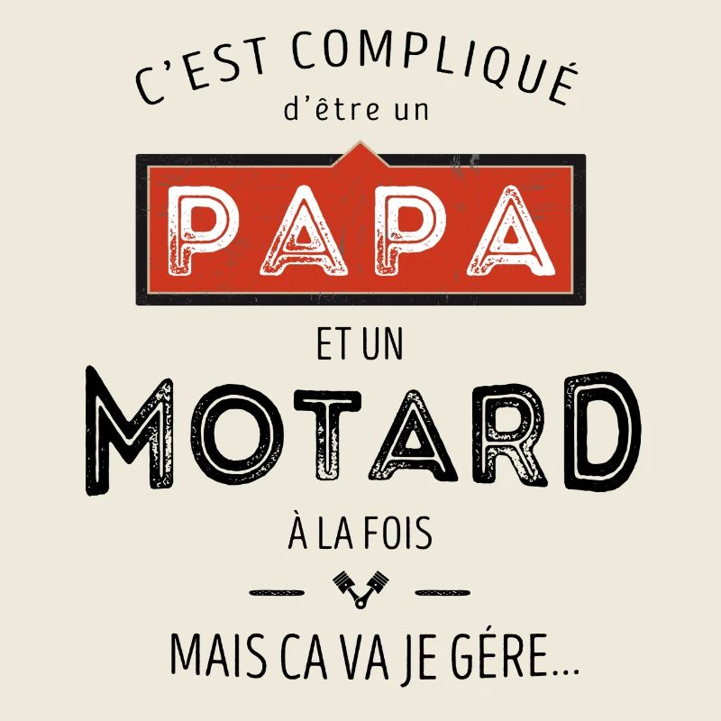 Papa motard - cadeau