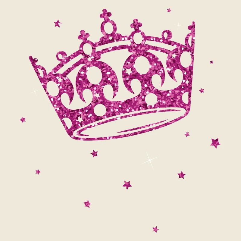 Princesses crown with glitter
