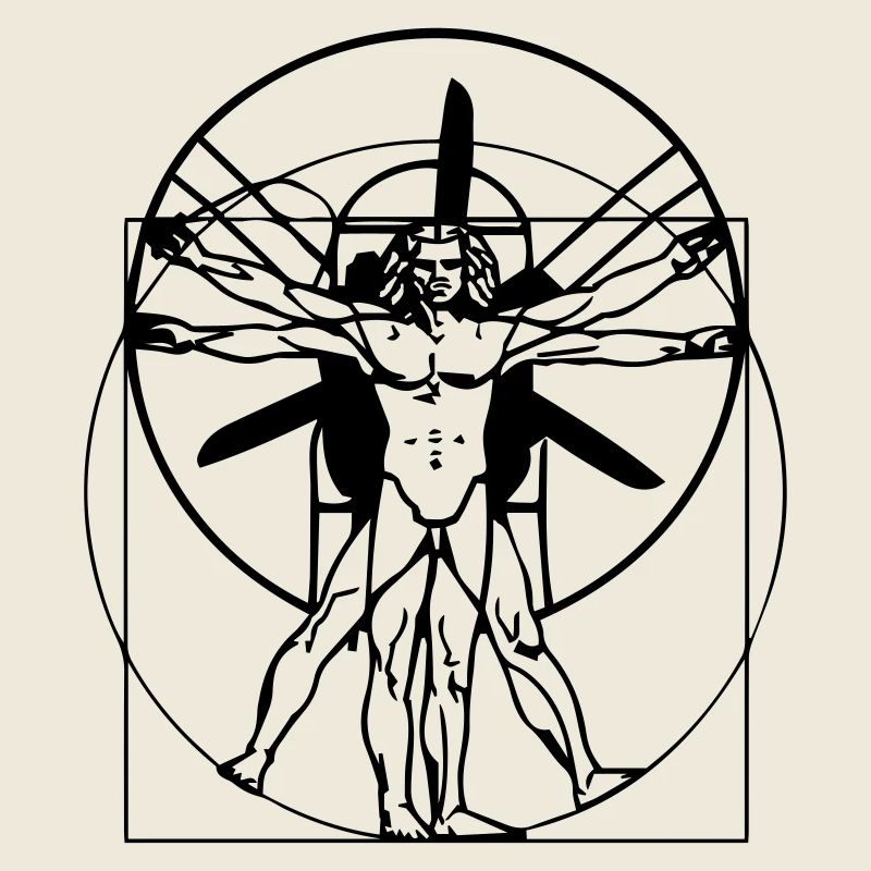 Leonardo da Vinci Vitruvian PPG Man