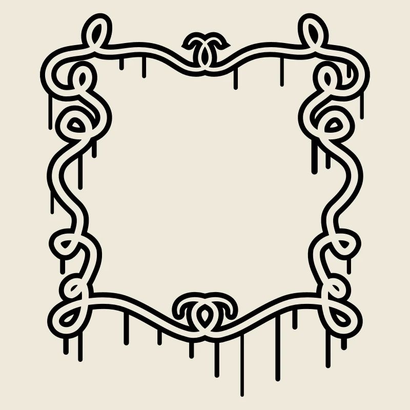 Artistic graffiti frame