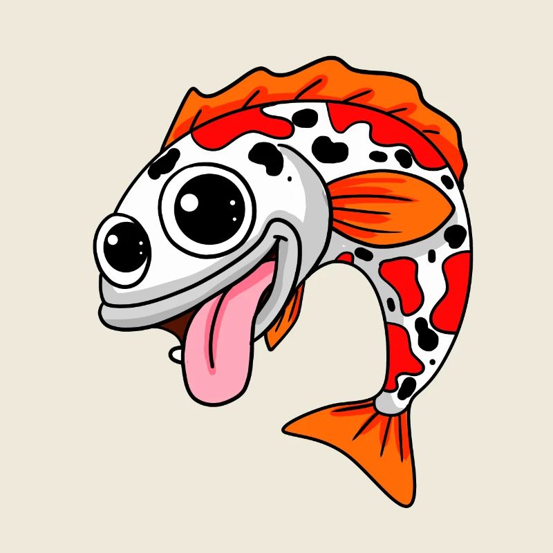 Japanese Koi Fish Illustration Gift