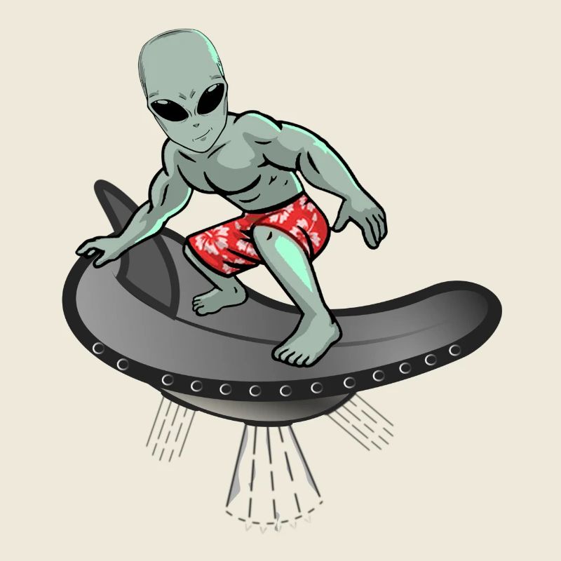 Alien Cool Surfing