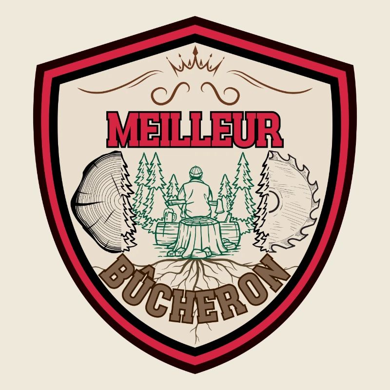 Meilleur Bûcheron. Garde forestier. Papa bûcheron