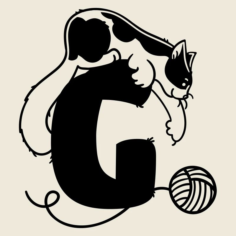 Katze Buchstabe G