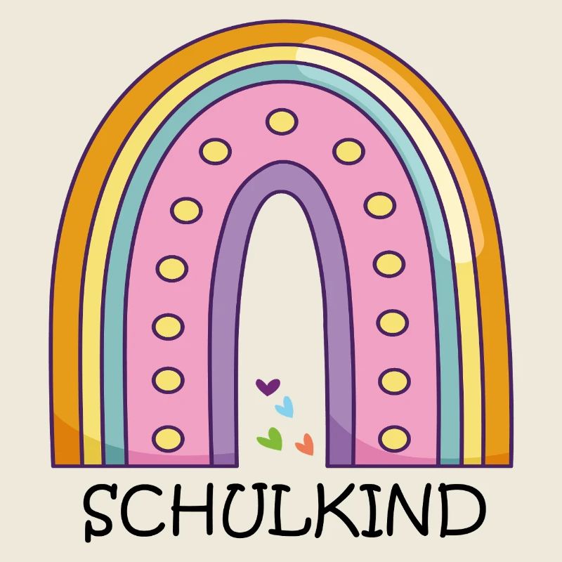 Schulkind Regenbogen