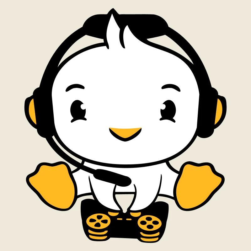 Duck Gamer Gaming Controller Headset Console Game