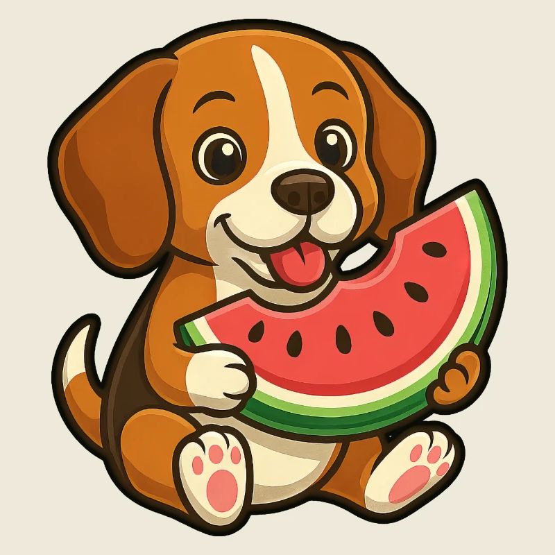 Joyeux Beagle Pastèque Fruit d’été