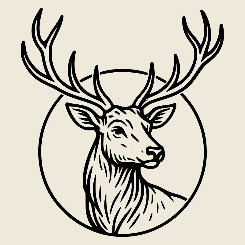 Large, deer