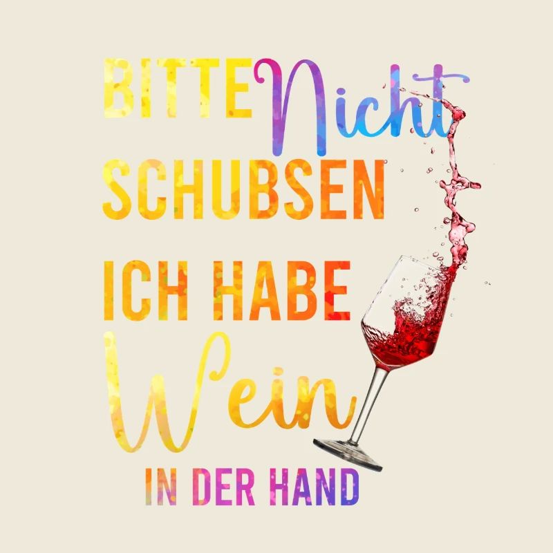Please don't push – wine in your hand