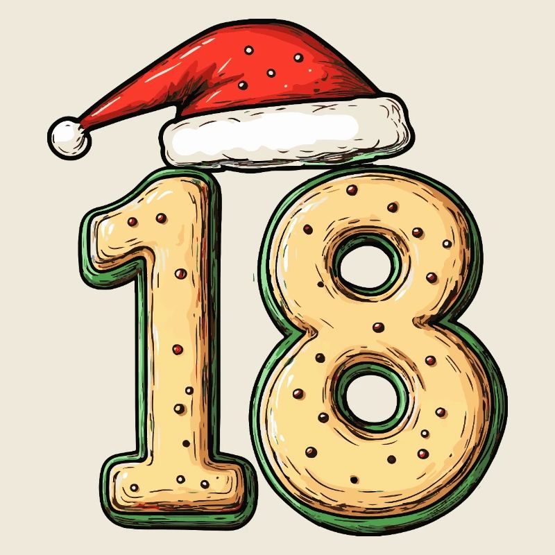 18 Number Cookie Christmas