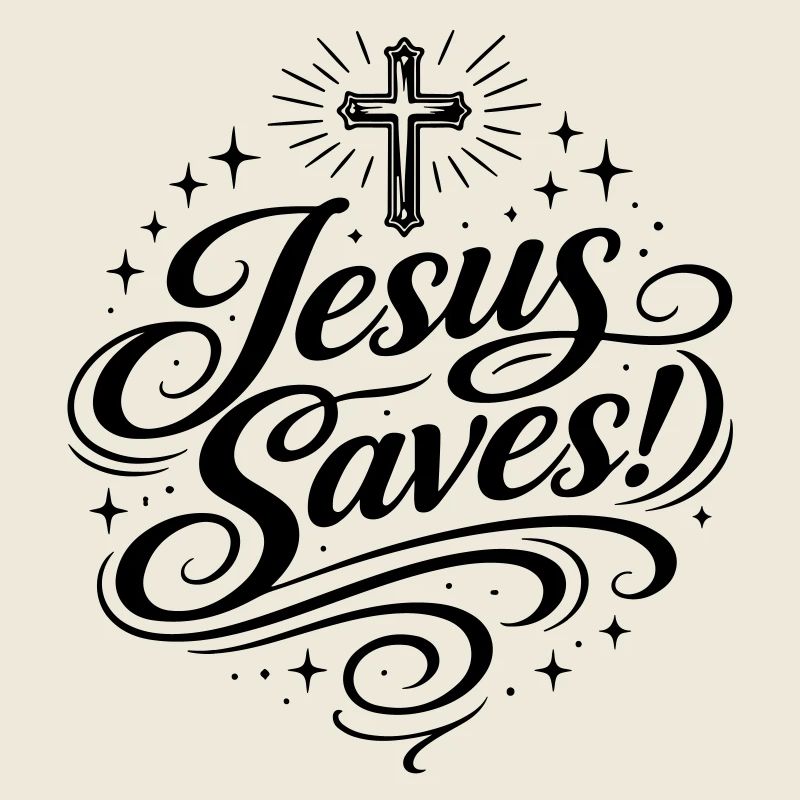 Jesus Rettet Kreuz Christlich