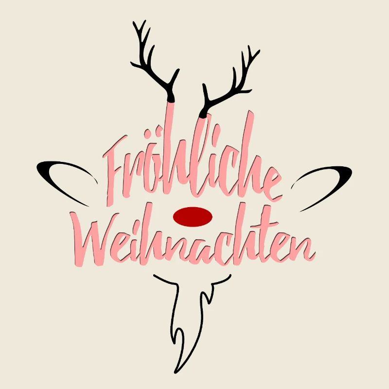 Fröhliche Weihnachten Rosé Script