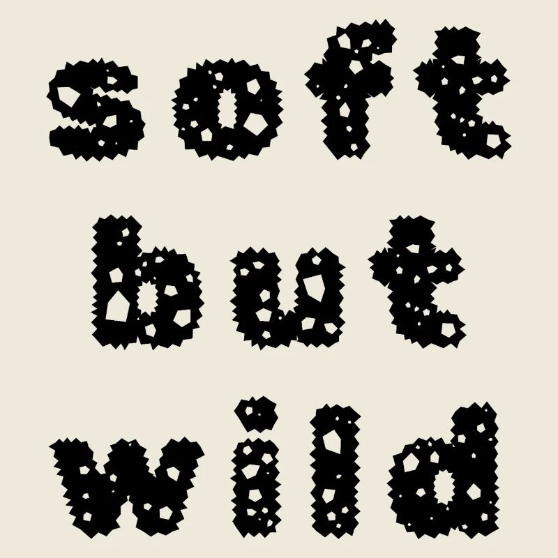 Soft but wild – Minimalistisches Statement Design