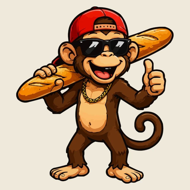 affe-baguette-cool