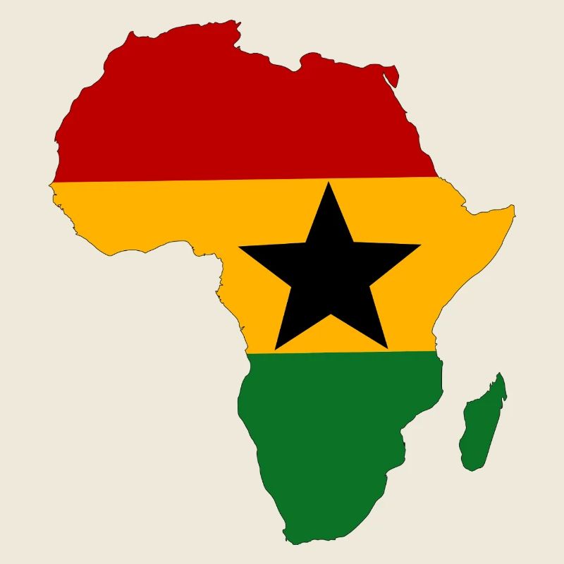 Drapeau du Ghana Afrique