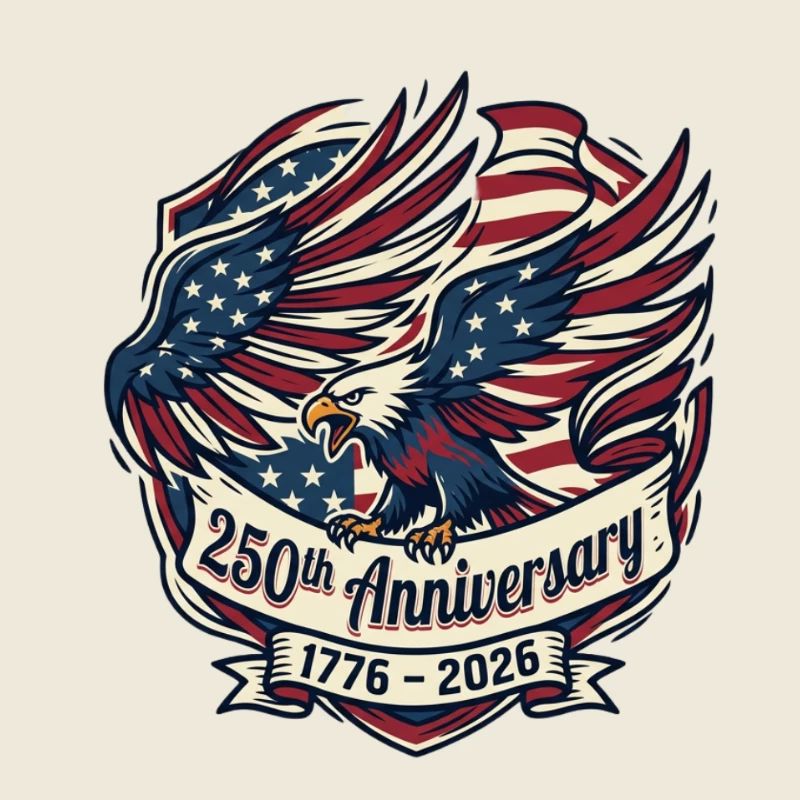 Adler Flagge 250. Jubiläum