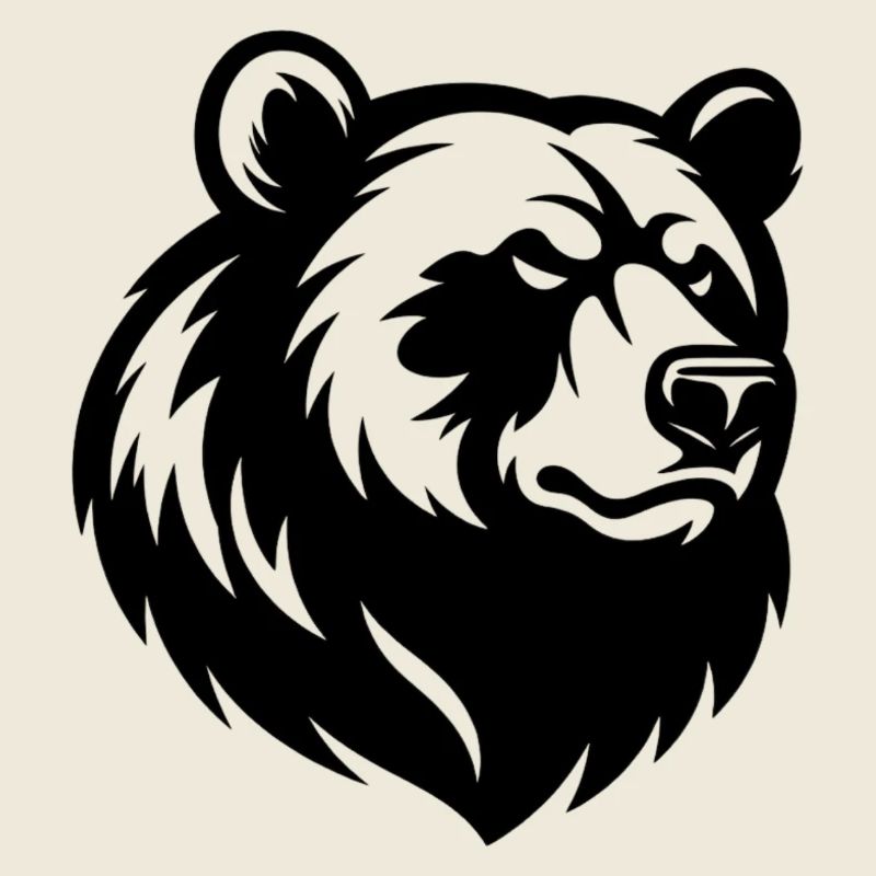 Angry Bear Head