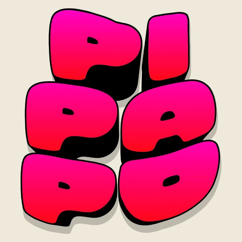 Pi Pa Po Pido Pop Gradient Blockschrift