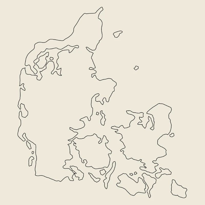 Carte du Danemark