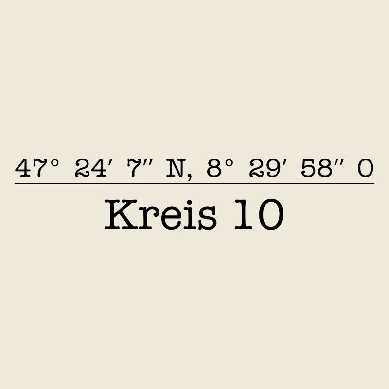 Coordinates District 10 Zurich